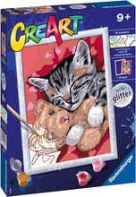 Carica l'immagine nel visualizzatore di Gallery, Ravensburger - CreArt : Gattino e il suo Orsetto