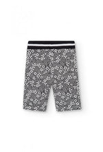 Carica l'immagine nel visualizzatore di Gallery, 466073-9082 Leggings jersey elastico "fiori" per ragazza