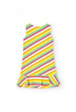 Carica l'immagine nel visualizzatore di Gallery, 456173-9081 Vestito jersey a righe per ragazza