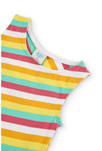 Carica l'immagine nel visualizzatore di Gallery, 456173-9081 Vestito jersey a righe per ragazza