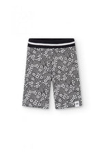 Carica l'immagine nel visualizzatore di Gallery, 466073-9082 Leggings jersey elastico "fiori" per ragazza