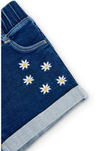 Carica l'immagine nel visualizzatore di Gallery, 236034 Short denim punto elastico per bimba