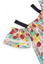 Carica l'immagine nel visualizzatore di Gallery, 416012-9106 Blusa viscosa "foglie" per ragazza