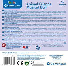 Carica l'immagine nel visualizzatore di Gallery, Clementoni- Musicale Animali, Palla Musicale Morbida per Gattonare