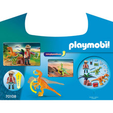 Carica l'immagine nel visualizzatore di Gallery, Playmobil Valigetta Dinosauro e Esploratore 70108