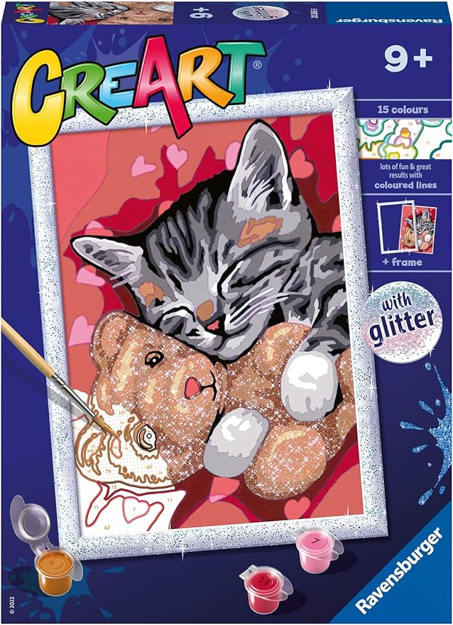 Ravensburger - CreArt : Gattino e il suo Orsetto